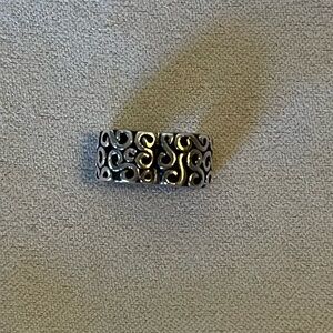 Pandora silver swirl clip